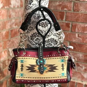 Montana west azetic collection chain handles bag